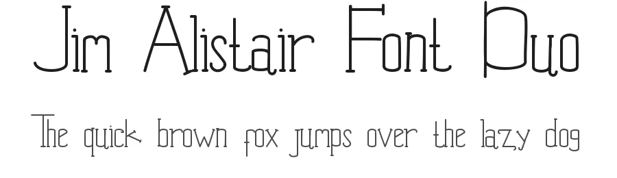 Jim Alistair Font Duo by edricstudio — Script Handwritten Font