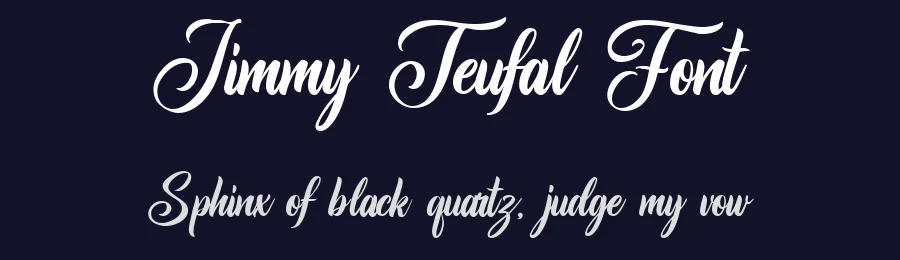 Jimmy Teufal Font by Bellinghamtype Foundry — Script Handwritten Font — thumbnail 2
