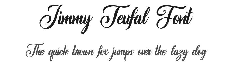 Jimmy Teufal Font by Bellinghamtype Foundry — Script Handwritten Font