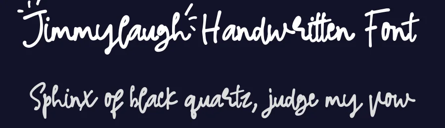 Jimmylaugh Handwritten Font by vaiminit — Script Handwritten Font — thumbnail 2
