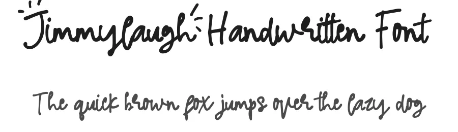 Jimmylaugh Handwritten Font by vaiminit — Script Handwritten Font