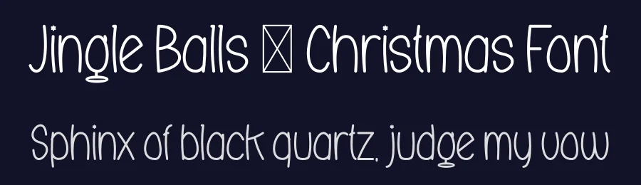 Jingle Balls – Christmas Font by Maiko Hatta — Display Font — thumbnail 2
