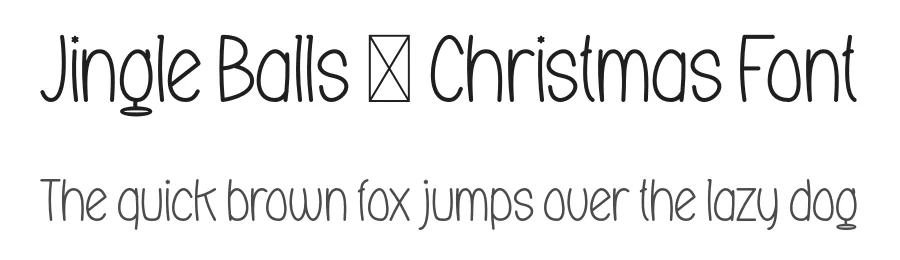 Jingle Balls – Christmas Font by Maiko Hatta — Display Font
