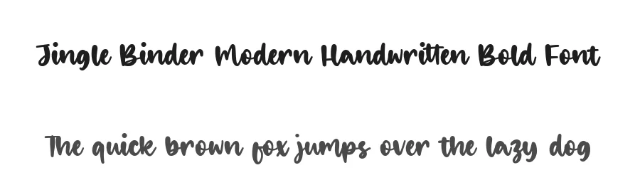 Jingle Binder Modern Handwritten Bold Font by balpirick — Script Handwritten Font