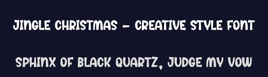 Jingle Christmas – Creative Style Font by creativeletter — Display Font — thumbnail 2