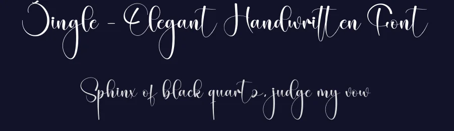 Jingle – Elegant Handwritten Font by creativeletter — Script Handwritten Font — thumbnail 2