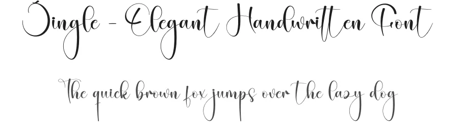 Jingle – Elegant Handwritten Font by creativeletter — Script Handwritten Font