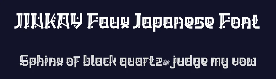 JINKAY Faux Japanese Font by twinletter — Display Font — thumbnail 2