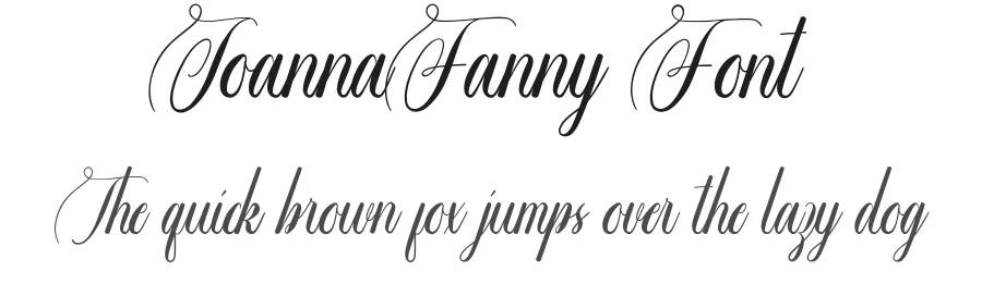 Joanna Fanny Font by CalligraphyFonts.net — Script Handwritten Font