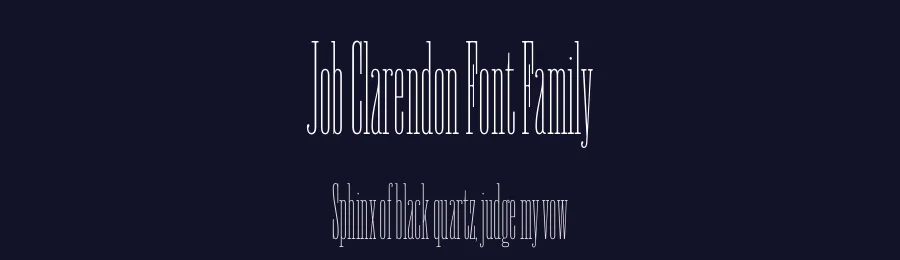 Job Clarendon Font Family by David Jonathan Ross — Display Font — thumbnail 2