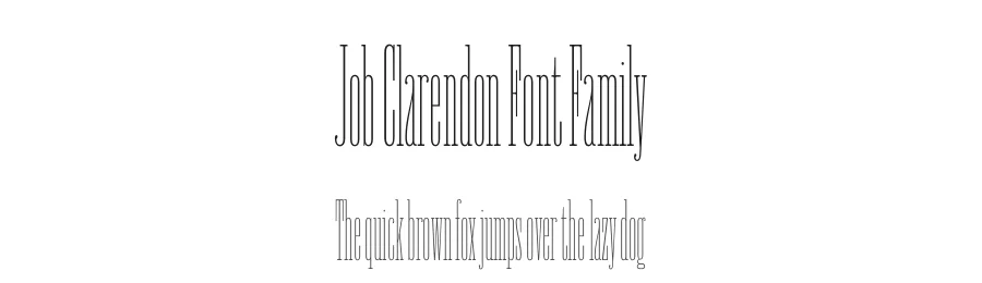 Job Clarendon Font Family by David Jonathan Ross — Display Font