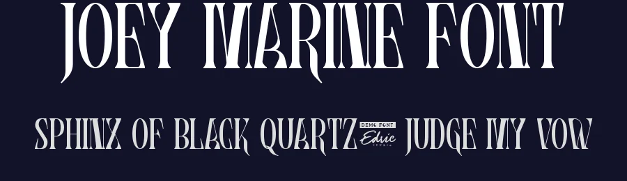Joey Marine Font by edricstudio — Serif Font — thumbnail 2