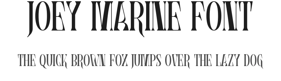 Joey Marine Font by edricstudio β Serif Font