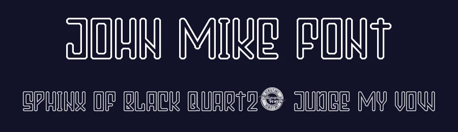 John Mike Font by CalligraphyFonts.net — Sans Serif Font — thumbnail 2