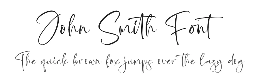 John Smith Font by glorytype — Script Handwritten Font