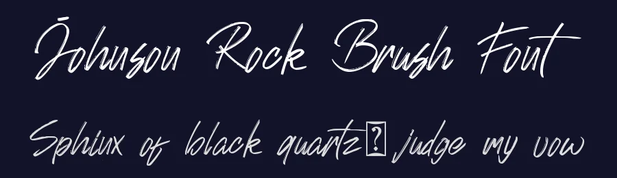 Johnson Rock Brush Font by letterara — Script Handwritten Font — thumbnail 2