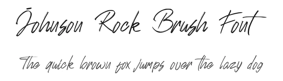 Johnson Rock Brush Font by letterara — Script Handwritten Font