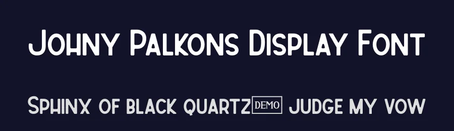 Johny Palkons Display Font by prioritype — Display Font — thumbnail 2