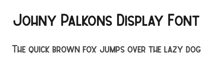 Johny Palkons Display Font by prioritype — Display Font