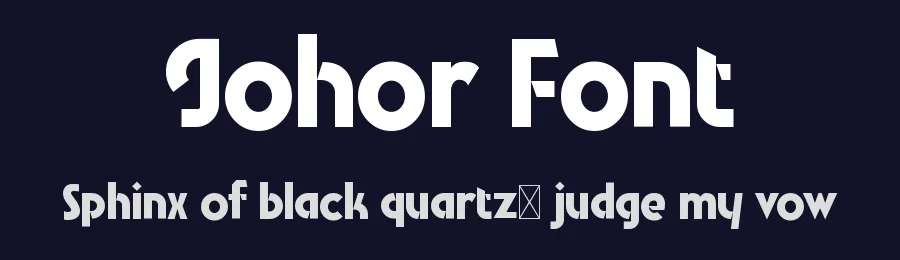 Johor Font by mhdafifersya — Sans Serif Font — thumbnail 2