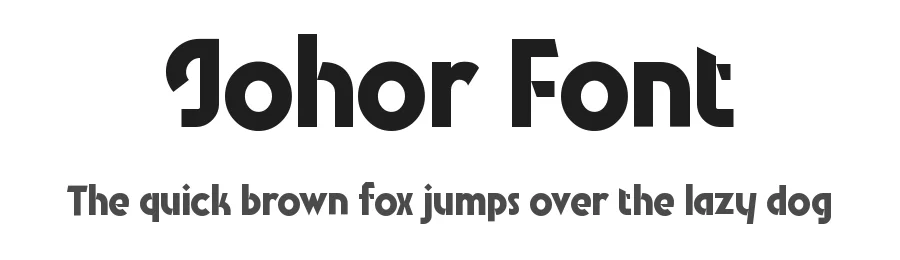Johor Font by mhdafifersya — Sans Serif Font