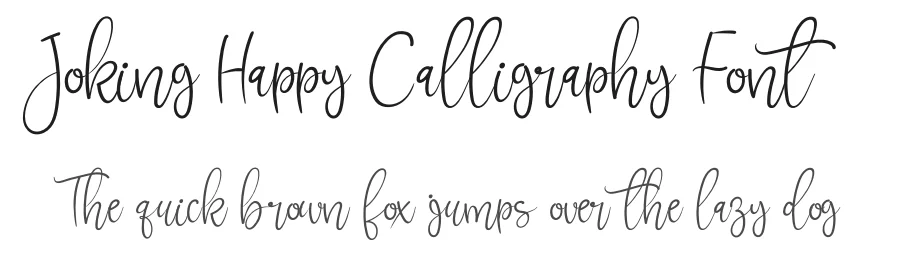 Joking Happy Calligraphy Font by andikastudio — Script Handwritten Font