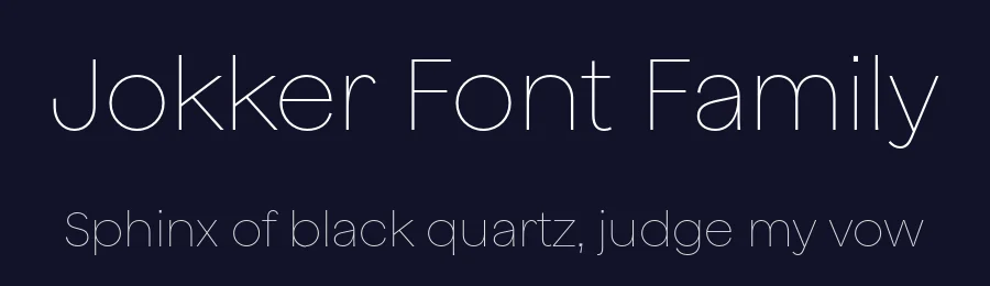 Jokker Font Family by Martin Vácha — Sans Serif Font — thumbnail 2