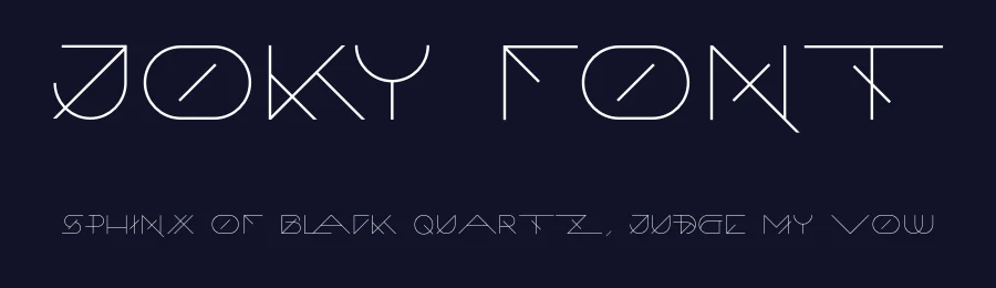 Joky Font by DanieleFranchi — Display Font — thumbnail 2