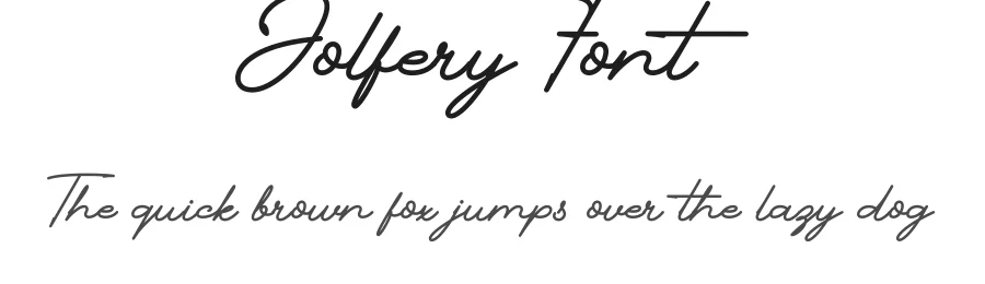 Jolfery Font by Naufal Labs — Script Handwritten Font