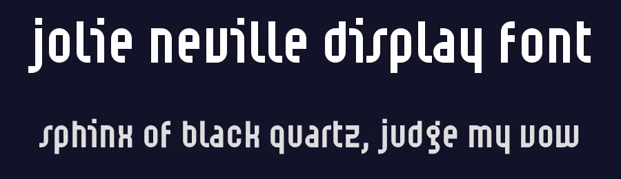 Jolie Neville Display Font by Pierre-Yvon Carnoy — Display Font — thumbnail 2