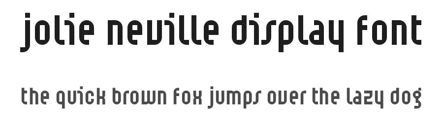 Jolie Neville Display Font by Pierre-Yvon Carnoy — Display Font