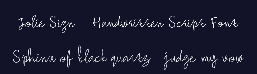 Jolie Sign – Handwritten Script Font by fonthentic — Script Handwritten Font — thumbnail 2