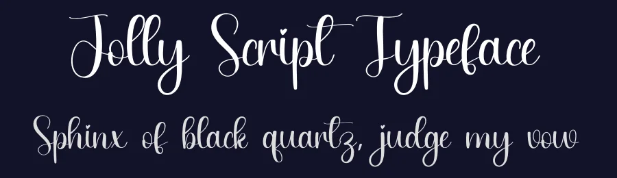 Jolly Script Typeface by creativeletter — Script Handwritten Font — thumbnail 2
