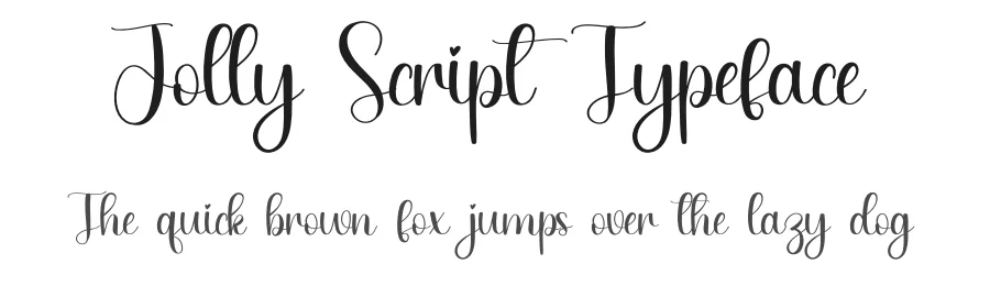 Jolly Script Typeface by creativeletter — Script Handwritten Font