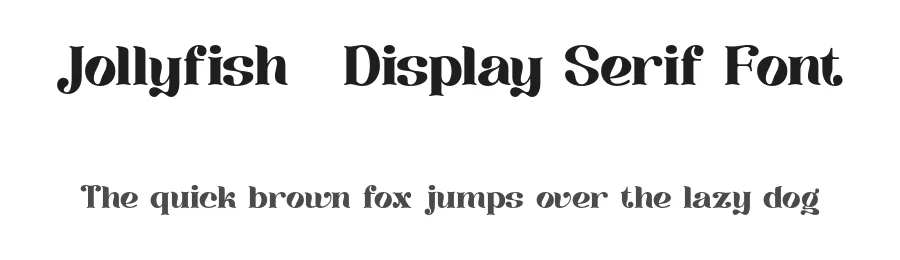 Jollyfish – Display Serif Font by Pikgura Type — Display Font