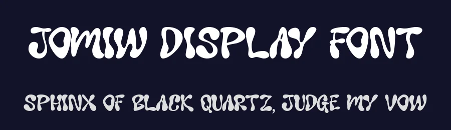 Jomiw Display Font by Linecreative — Display Font — thumbnail 2