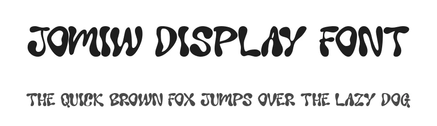 Jomiw Display Font by Linecreative — Display Font