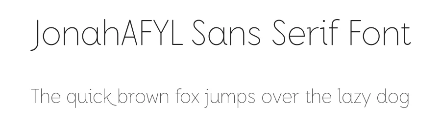 JonahAFYL Sans Serif Font by Tzu-yuan Yin — Sans Serif Font