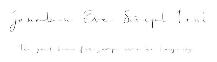 Jonatan Eve Script Font by edricstudio — Script Handwritten Font