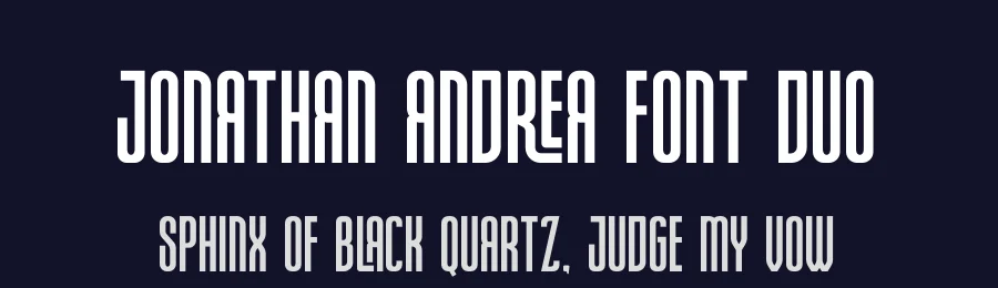 Jonathan Andrea Font Duo by ErgibiStudio — Sans Serif Font — thumbnail 2