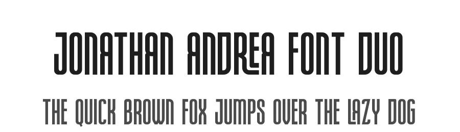 Jonathan Andrea Font Duo by ErgibiStudio — Sans Serif Font