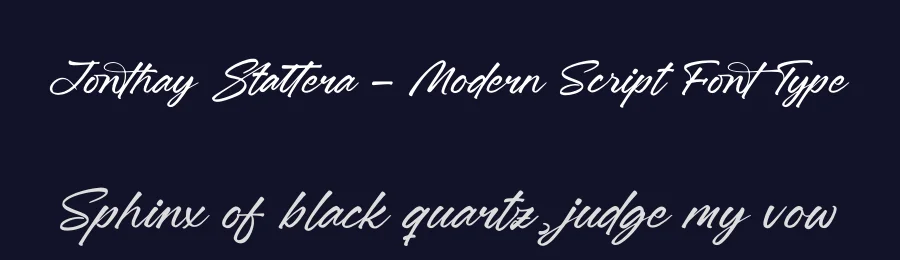 Jonthay Stattera – Modern Script Font Type by letterenastudios — Script Handwritten Font — thumbnail 2
