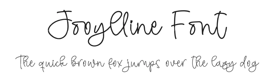 Jooylline Font by glorytype — Script Handwritten Font