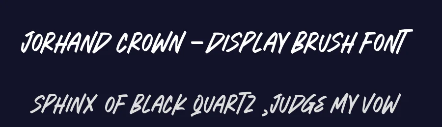 Jorhand Crown – Display Brush Font by letterenastudios — Script Handwritten Font — thumbnail 2
