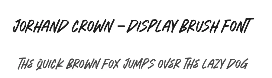 Jorhand Crown – Display Brush Font by letterenastudios — Script Handwritten Font