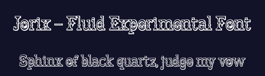 Jorix – Fluid Experimental Font by Casloop Studio — Decorative Font — thumbnail 2