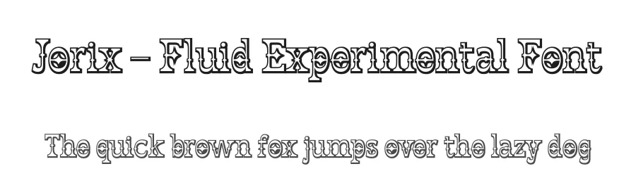 Jorix – Fluid Experimental Font by Casloop Studio — Decorative Font