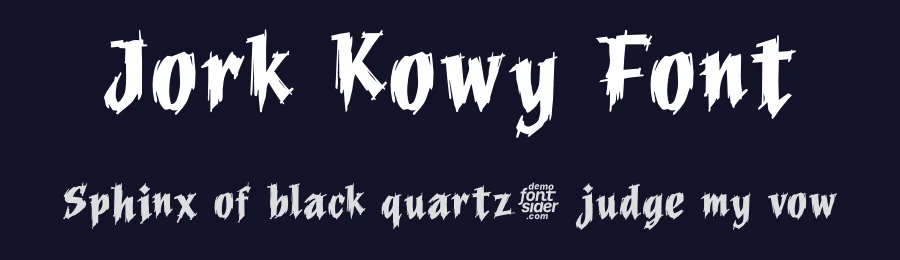 Jork Kowy Font by fontsider — Display Font — thumbnail 2