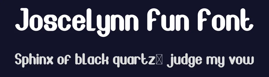 Joscelynn Fun Font by edricstudio — Sans Serif Font — thumbnail 2