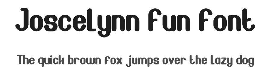 Joscelynn Fun Font by edricstudio — Sans Serif Font